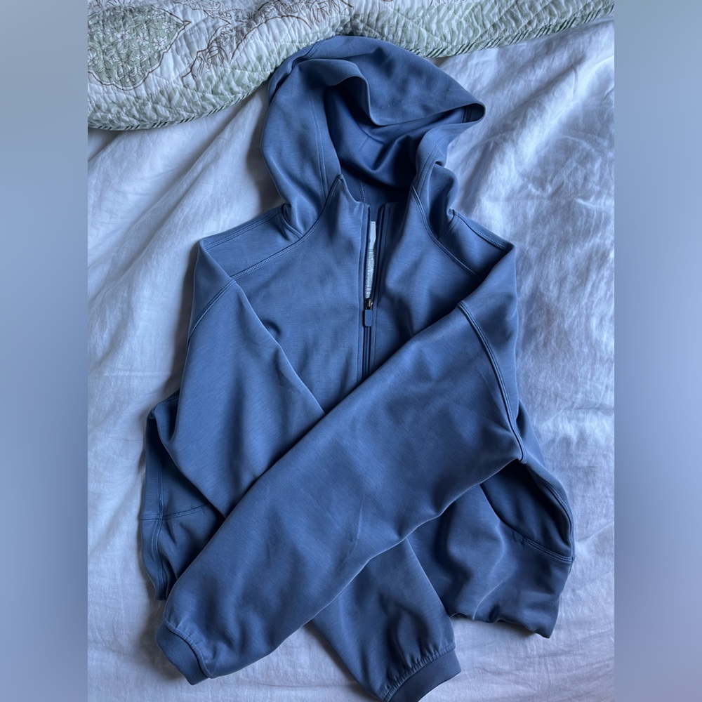 Lululemon Softstreme Full Zip Hoodie Oasis Blue